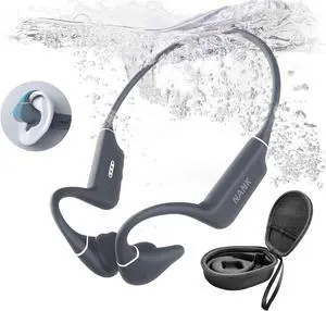 NANK Runner Diver2 Pro Bone Conduction Headphones with Hard CaseIP69 Swimming Headphones Bluetooth 5.4 & 32GB MP3 Player, Open Ear Headphones with Mic, Fit for Sports