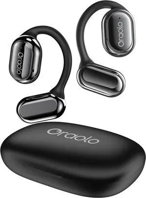 Oraolo OE03 Open Ear Headphones, Bluetooth 5.3 Wireless Headphones with Dual Large Driver, Open Ear Earbuds with Immersive Stereo Sound, Clear Talk, 30H Playtime, Waterproof Sport Earbuds for Running