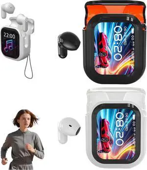 Bluetooth 6.0 Earphones LED Display, High Fidelity Waterproof Wireless Earphones, Ne20 Earbuds, Ai Translation Real Time, 48H Battery Touchscreen Noise Cancelling in-Ear Earphone for Sports (2 Pcs)