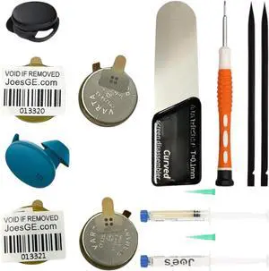 Round Battery Replacement for Bose Sports Earbuds (2020) 427929 Wireless Free Earphones 3.7V CP1254 A3 - Parts (Left + Right Side(s) + Repair Tools + Repair Glue Fix - Kit