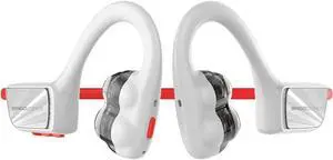 Open Ear Headphones Wireless Bluetooth, 4-Speakers Open Air Conduction Headsets,IPX6 Warterproof Conducting Earphones with Microphone,8 Hours Playtime for Cycling, Driving, Sports, Gym, Hiking White