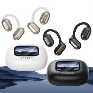 Erazers Xp2 Earbuds, Erazers Over The Ear Earbuds XP2, ErazersTrue Wireless Open Ear Earbuds Bluetooth 5.4, Ear Headphone with Earhooks Led Display for Sport Running (2PC)
