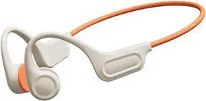 Bone Conduction Headphones Open Ear Earphones IPX5 Waterproof Swimming Headphones Built-in 32GB Bluetooth 5.3 On Ear Headset Sport Ear Buds with Built-in Mic 10H Playtime for Running,Cycling,White