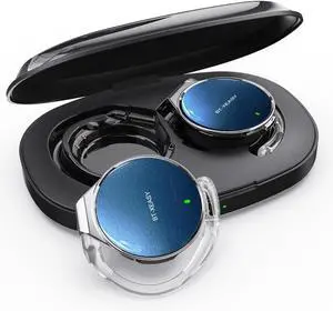 Micool Clip on Headphones Bluetooth V5.3, On Ear Headphones Wireless with Earhooks, Open Ear Headphones, Sports Headset Bluetooth with 4 Microphones, Earphones Noising Cancelling/Long Battery Life