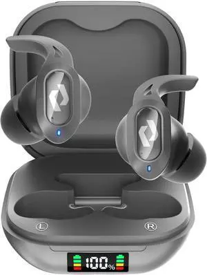 Wireless Ear buds Bluetooth Earbuds Wireless Charging Case Waterproof Headphones Built in Microphone Stereo Bass 64H Playback LED Power Display for iPhone Android Phones Computer Sports Gaming Workout