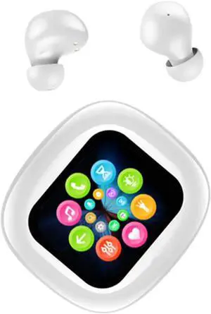 Touch Screen Small Mini Earbuds Wireless Bluetooth for Small Ears Touchscreen Discreet Tiny Smallest Hidden Earbuds for Work Small Ear Canals Invisible Headphones Ear Buds for Small Ears