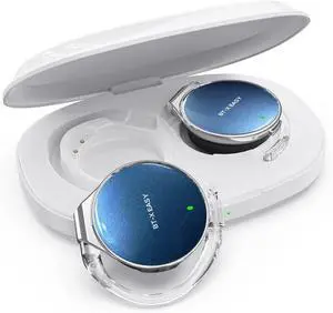 On Ear Headphones Bluetooth 5.4, Open Ear Headphones Wireless, Water-Drop Shaped Clip On Sport Headset Bluetooth with 4 Microphone