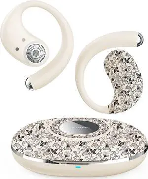 Micool Open Ear Headphones Bluetooth 6.0, Clip On Earbuds Wireless with 36H Playtime, Noise Cancelling Sports Headphones