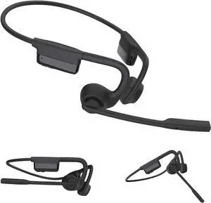 Morereinforced Bluetooth Headset, Noise Open Air Conduction Wireless Bluetooth Headset with Microphone, Bluetooth 5.3 Air Open Ear Trucker Headset, For Work Call Driving Sports (Bluetooth 5.3)