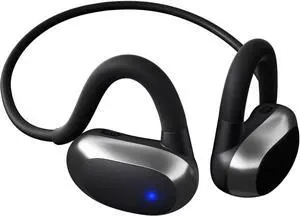 Wireless Bone Conduction Headphones Open Ear Bluetooth Earbuds Sports Earbuds Wireless Bone Conduction Earphones Noise Cancelling Headset for Running (Black)