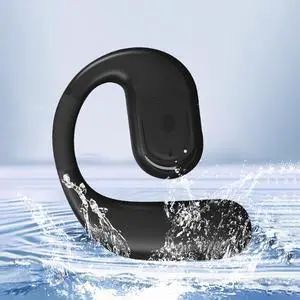 Single Ear Hook Earphone Over Ear Headphone Bluetooth 5.4 36H Long Battery Life, Soft Silicone Rotatable earpiece, Type-C Fast Charging IPX5 Resistant for Active Sport Lifestyle 78-9