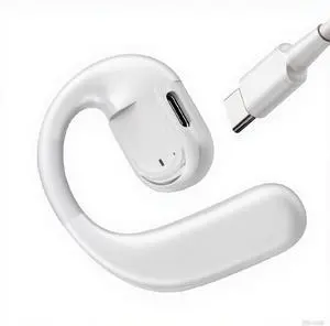 Single Ear Hook Earphone Over Ear Headphone Bluetooth 5.4 36H Long Battery Life, Soft Silicone Rotatable earpiece, Type-C Fast Charging IPX5 Resistant for Active Sport Lifestyle 78-5