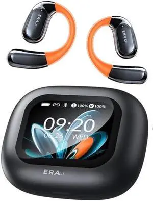 ERazeir XP15 BIIuetuth V5.4 Earphones OWS Sports BIIuetuth Wirreless Headphones AI Translator Earbuds LCD Touch Sn Open-Ear