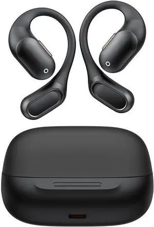 Open Ear Headphones with Earhooks Ultra Comfort Open Ear Earbuds, Open Ear Earphones Waterproof Wireless Bluetooth for Snug Fit, Ergonomic Ear Hook, Balanced Sound,24H Playtime, Clear Calls