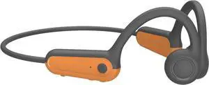 Bone Conduction Headphones Open Ear IPX5 Waterproof Headphone for Swimming - Bluetooth Wireless Sport Earphones with Mic, 11H Battery Life for Running Diving Underwater Gym Spa,Orange