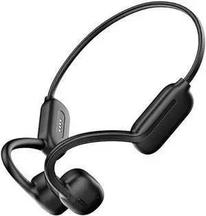 Bone Conduction Headphones IPX8 Waterproof Sports Headphones for Swimming - Bluetooth MP3 Player Wireless Sport Earphones Open Ear Buds 32GB with Mic for Running Diving Underwater Gym SpaBlack