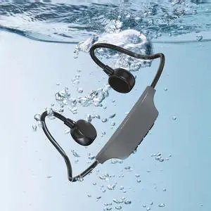 Bone Conduction Headphones, IPX8 Waterproof Swimming Headphones, Open-Ear Wireless Bluetooth Workout with Microphones,for Sports,Swim