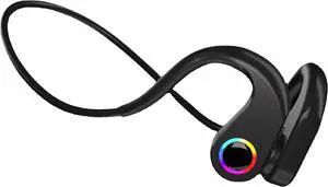 Bone Conduction Headphones Wireless Bluetooth 5.3 Open Ear Headphones Environmental Depth Noise Reduction IPX6 Waterproof Earbuds 8 Hours of Playback Time Suitable for Sports Driving