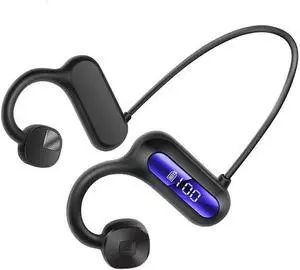 Bone Conduction Headphones IPX5 Waterproof Open Ear Headphones 10H Playtime Bone Conduction Bluetooth 5.2 Wireless Earphones Sport Ear Buds with Mic Sweatproof Headset for Running,Cycling,Blue