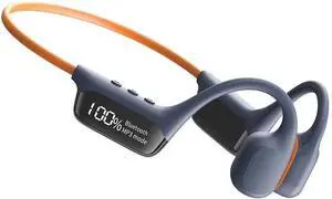 Bone Conduction Headphones with Built-in Mic+32GB Swimming Headphones Bluetooth 5.4, IPX8 Waterproof Lightweight for Bluetooth Earphones Stable to Wear MP3 for Running,Cycling,Hiking,Driving,Gym,Blue