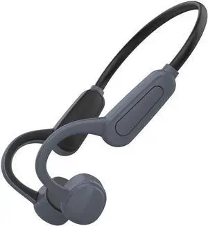 Bone Conduction Headphones Open Ear with Built-in16G+Mic Swimming Bone Conduction Headphones,IPX8 Waterproof Lightweight for Earphones Stable to wear MP3 for Running,Cycling,Hiking,Driving,Grey