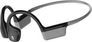 Bone Conduction Headphones 5.3 Open Ear Headphones,Bone Conduction Earphones with ENC Dual-Microphone Noise Reduction,8 Hours Battery IPX5 Waterproof Earbuds for Swimming,Gym,Black