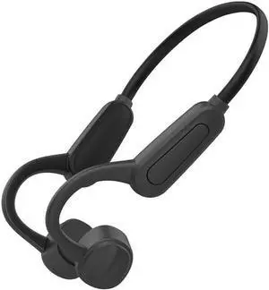 Bone Conduction Open Ear Headphones Sports Earphones Bone Conduction Wireless Earbuds IPX8 Waterproof for Swimming 8H Single Use Music Player Built-in 16GB Memory 360° Stereo Sound,Black