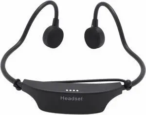 flexman Swimming Headphones, IPX8 Water Proof Wireless Bluetooth Sport Headphones with MP3 Player 32G Memory, Open Ear Double Sided Stereo Headset for Running Cycling Fitness