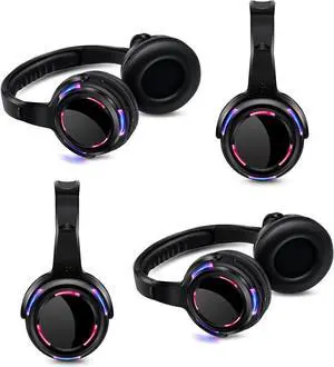 Wireless Silent Disco Headphones 10 Pieces RF Headset Pack Without Transmitter for DJ Party, Sports,Film,Education and so on