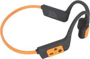 Headphones, Swimming Headphones, 32GB IPX8 Bluetooth Open Ear Diving Sport Headphones (Orange)