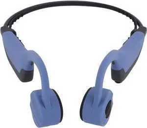 Bone Conduction Headphones, Open Ear IPX8 Water Proof Swimming Earphone Bluetooth, 16G Memory, Sports Headset for Running Cycling and More Activities (Blue)