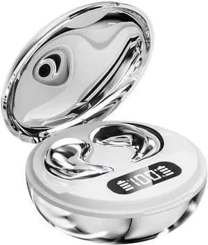 Invisible Wireless Bluetooth Earbuds for Side Sleepers,Smallest Invisible Sleep Earbuds,Comfortable Noise Blocking Wireless Sleep Headphones with 40H Playtime for Small Ears Working,White