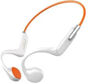 White,32GB, Bluetooth Sport Headphones, Open-Back Bone Conduction Headphones, Silicone Ear Cushions for Comfortable Wearing, Suitable for Running and Swimming Enthusiasts