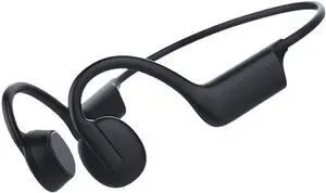 Black Open-Style Bluetooth Bone-Conduction Headset, Wireless Bluetooth Headset, Waterproof and Dustproof Design, for Sports Enthusiasts