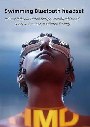 White, Open-Ear Bluetooth Bone Conduction Sport Headphones, Bone Conduction Headphones, with Mic Sweatproof Headset, for Running,Cycling, Hiking, Driving