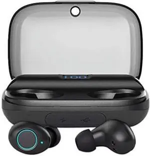 Earbuds Headphones Touch Control with Charging Case Waterproof Stereo Earphones in-Ear Built-in Mic Headset Premium Deep Bass for Sport