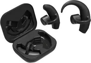 Open Ear Headphones Bone Conduction Ear Clip Earbuds Bluetooth 5.3 Wireless Headset,48 Hours Playtime & Mic Clear Call Sports,IPX6 Waterproof Sports Fitness Ear Buds for Running Fitness-Black