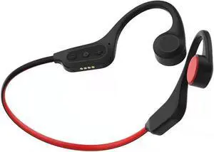 Bone Conduction Headphones Wireless On Ear Headphones Bluetooth 5.2, IPX6 Waterproof Sport Earphones with 8H Playtime for with Mic Sweatproof Headset for Running,Cycling Black
