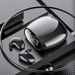 Sleep Headphones Invisible Wireless Bluetooth Sleep Earbuds for Side Sleepers,Comfortable Noise Blocking Wireless Headphones for Sleeping,Stable Bluetooth 5.2 Connection,Black