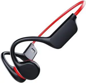 Bluetooth V5.3 Bone Conduction Headphones Wireless Open Ear Headphones IPX8 Waterproof Sport Headset for Running, Driving, Cycling, with Clear Calls, Built in 8G Memory, 10 Hours of Playback Time