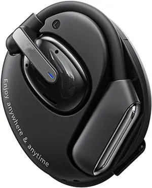 Open Ear Earbuds Open Ear Headphones Wireless Bluetooth 5.4 Open Ear Headphones Wireless Headphones Bluetooth Touch Control Air Conduction Stereo Sound with 15.4mm Drivers 80H Playtime Workout black