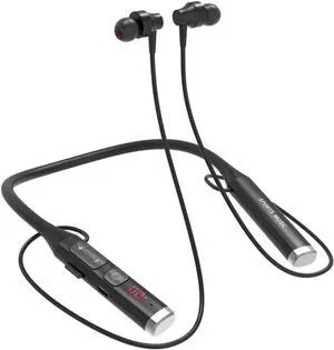 IKXO Bluetooth Headphones Wireless Earbuds,w/Mic in-Ear Magnetic Neckband Earphone,HiFi Stereo Deep Bass Noise Cancellation Headsets,60 Hours Playtime for Sports Music Phone Call,White