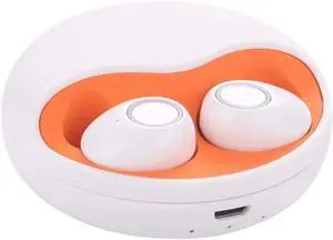 IPX5 Waterproof Bluetooth Earbuds, True Wireless Earbuds, Cyclic Playtime Headphones with Charging Case and, Earphones Headset for Sport(White)
