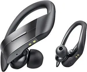 Sport in-Ear Headphone, Wireless Bluetooth 5.0 Sports Earbuds, IPX5 Waterproof Stereo Sound, Built-in Mic Earphones for Sports Gym Workouts