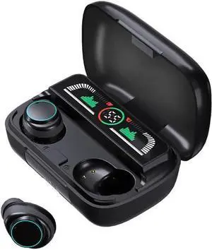 Wireless Ear Buds Bluetooth 5.3 in Ear Sport Headphones Deep Bass Stereo and Noise Cancelling Bluetooth Ear Buds with LED Display,Built-in ENC Noise Cancelling Mic,48H Playtime