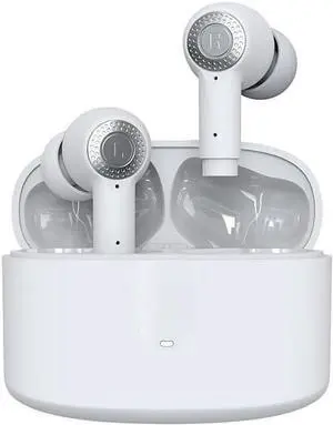 Ear Buds Wireless Bluetooth V5.3 Earbuds Sports Earphones Headphones,ENC Noise-Canceling Stereo High Fidelity Sound and Long Battery Life,Mics Clear Call with Charging Case for Gym/Running,White