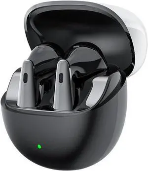 Wireless Earbuds Bluetooth V5.4 Noise-Canceling Headphones,ANC+ENC Six-Microphone Talking Noise-Absorbing Wind-Dampening Headset,36H Playtime,IPX5 Waterproof Earphones for Sport,Work, Black