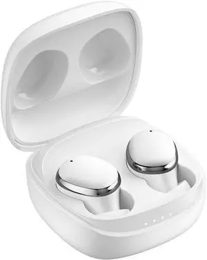 Bluetooth 5.3 Wireless Ear Buds Headphones 6 Hours Listening Time Sports Waterproof Running in-Ear True Wireless Earphones IPX5 Waterproof Fit Exercise Gym Outdoor Work White