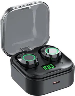 Ear Buds Wireless Earbuds Bluetooth in Ear Wireless Headphones Headset Black with Charging Case Touch Sensing Noise Reduction Fit Exercise Gym Outdoor Work 6 Hours of High Battery Life