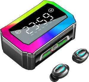 in Ear Headphones Wireless Ear Buds EarbudsBluetooth 5.3 Touch Sensing Deep Bass Stereo and Noise Cancelling Bluetooth Ear Buds, Built-in ENC Noise Cancelling Mic,Black